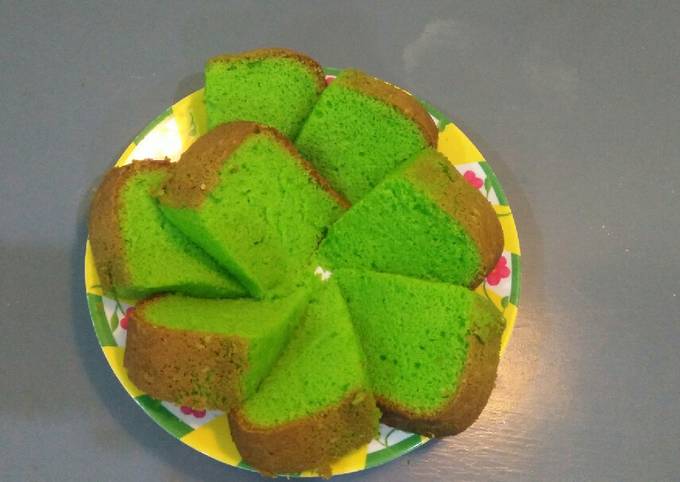 Bolu pandan lembuut simple,