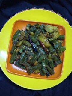 ঢেঁড়স চিংড়ি রেসিপির প্রধান ছবি