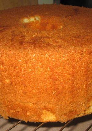 A picture of Easy Fluffy Buttermilk Chiffon Cake.