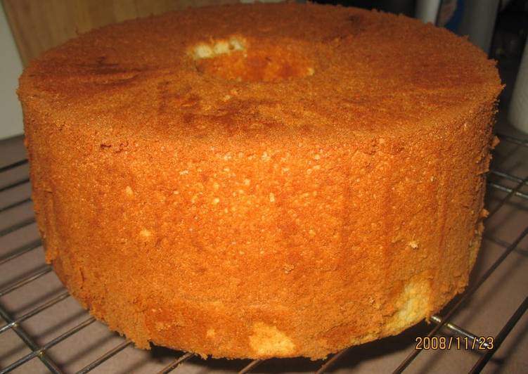 Steps to Make Any-night-of-the-week Easy Fluffy Buttermilk Chiffon Cake