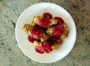 A picture of raspberries chicken