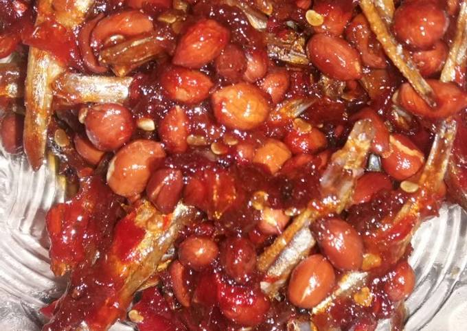 Resep Sambal Teri Jengki Kacang Pedas Manis Oleh Keysha Azzahra Cookpad