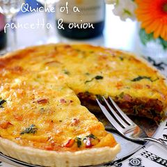 A picture of Sublime Pancetta and Caramelized Onion Quiche.