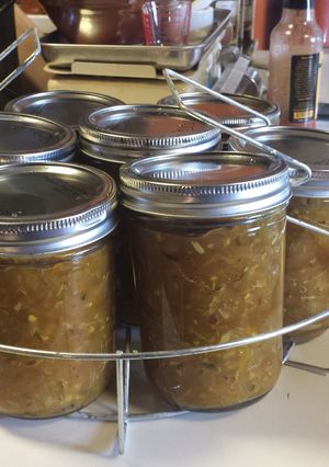 A picture of Zucchini Relish.