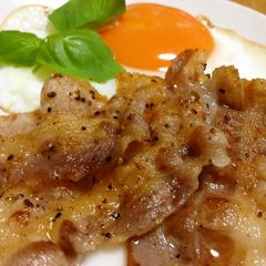 A picture of Home-made Pancetta Made from Thinly Sliced Pork.