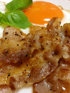 A picture of Home-made Pancetta Made from Thinly Sliced Pork.