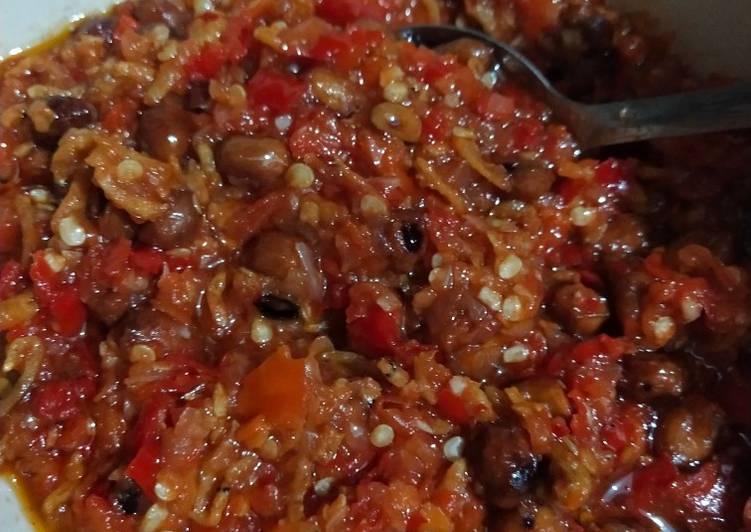 Resep masakan Sambel Teri Medan Kacang | Resep Membuat Sambel Teri Medan Kacang Yang Menggugah Selera