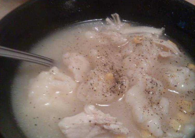 Chicken and dumpling soup.