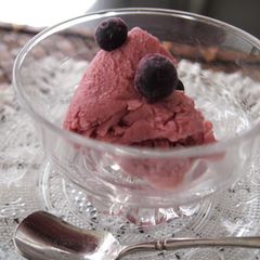 A picture of Macrobiotic Dairy-Free Berry Ice Cream.