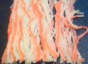 A picture of How To Shred Crab Sticks Quickly!!!.