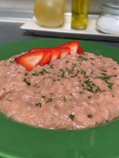 Una foto de 🍓 Risotto de fresas