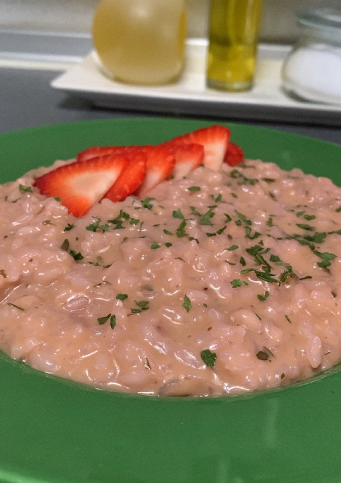 Una foto de 🍓 Risotto de fresas