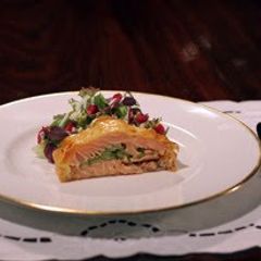 A picture of Salmon Wellington.