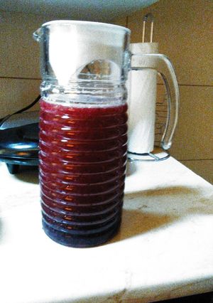 O poză a rețetei Limonadă cu afine.