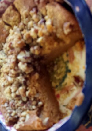 A picture of Easy No crust Pumpkin Pie / Makes 2-9 in deep pie shells.