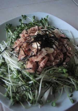 A picture of Refreshing and Crispy Tofu Salad.
