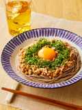 Chilled Soba with Tuna and Natto in White Dashi