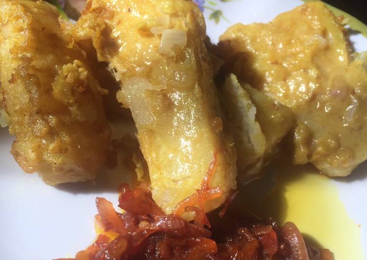 Recipe of Speedy Flour coated fried Yam