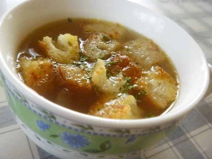 Easy Way Make Recipe Simple and Easy Onion Gratin Soup that is Delicious, Addictive}