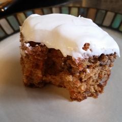 A picture of Spiced Carrot Cake with Cream Cheese Frosting.