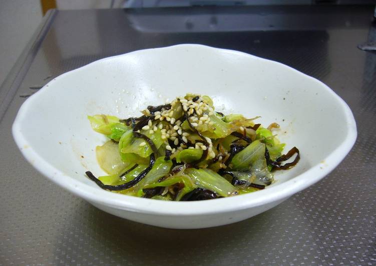 Step-by-Step Guide to Prepare Any-night-of-the-week A Drinking Appetizer: Crispy Lettuce with Shio-Konbu