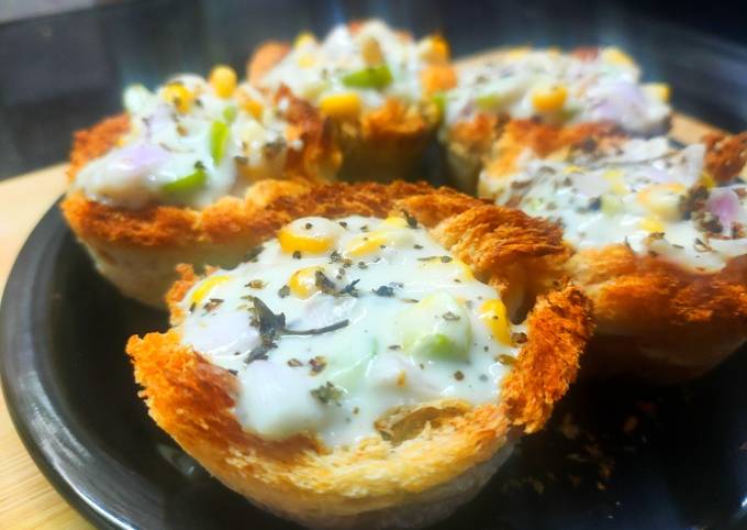 Easiest Way to Cook Appetizing Crunchy Bread cups