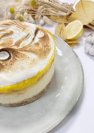 Une photo de Cheesecake citron lemon curd