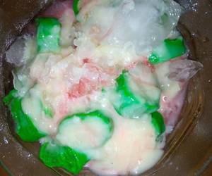 Resep Baru Es pisang ijo Ala Rumahan