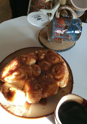 A picture of Spiced Carmel Rolls.
