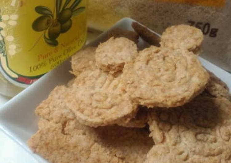 How to Prepare Homemade Crispy Olive Oil Coconut Cookies