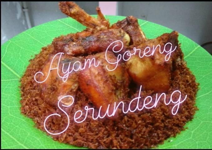Resep gampang membuat Ayam Goreng Serundeng Kelapa yang enak