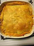Left Over Turkey-pumpkin Pot Pie