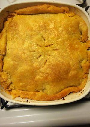 A picture of Left Over Turkey-pumpkin Pot Pie.
