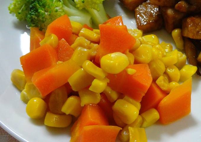 Recipe of Favorite For the Kids Glazed Carrots and Corn