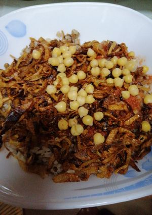 صورة لوصفة الكشري المصري