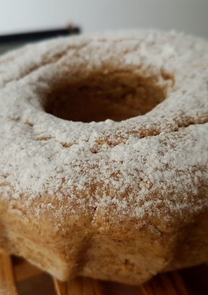 Una foto de Budín integral de avena y coco sin lácteos ni azúcar