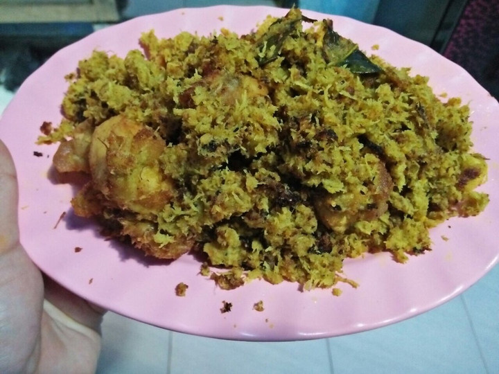 Standar Resep buat Ayam Serundeng (Ayam masak Kelapa) dijamin spesial