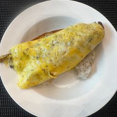 A picture of Fastest and most delicous Mushroom Omlette. Try this amazing Breakfast - Enjoy:p.