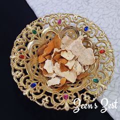 A picture of Sun dried Grapefruit Peels.