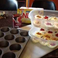 A picture of Cheesecake Cupcakes!.