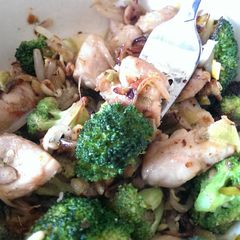 A picture of Healthy and Delicious Chicken and Broccoli.