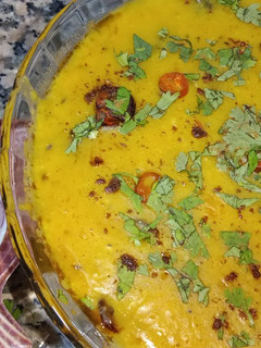 A picture of Delicious mung dal / split and dehusked mung bean lentil.
