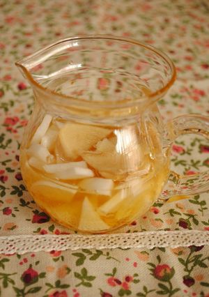 A picture of Ginger and Daikon Radish Honey Pickles.