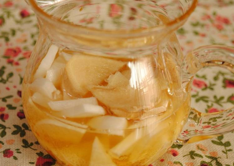 Recipe of Super Quick Homemade Ginger and Daikon Radish Honey Pickles