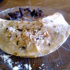 A picture of Steak, Mushroom & Spinach Quesadilla.