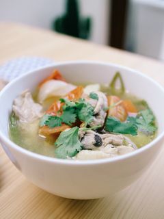 A picture of Chicken Soup with Fresh Spices.