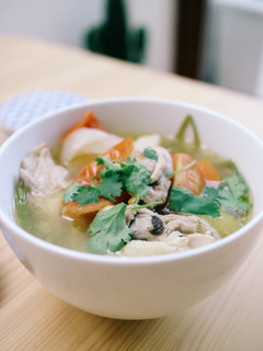 A picture of Chicken Soup with Fresh Spices.