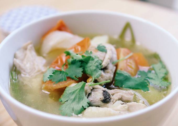 Easiest Way to Make Favorite Chicken Soup with Fresh Spices