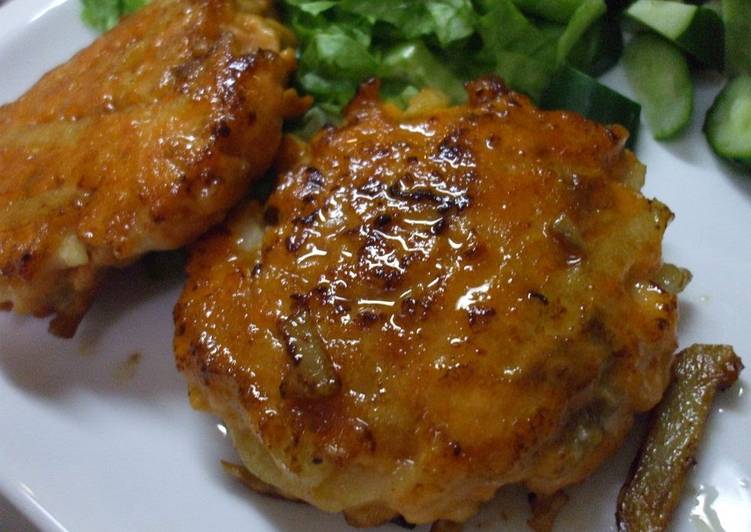 Steps to Prepare Homemade Fresh Salmon Burgers with Butter Soy Sauce