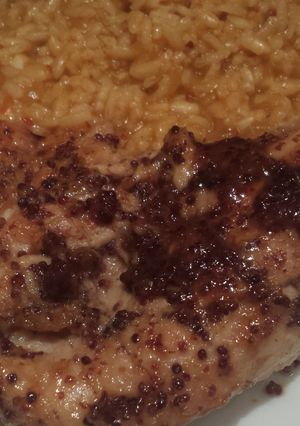 A picture of Lemon and wholegrain mustard chicken.